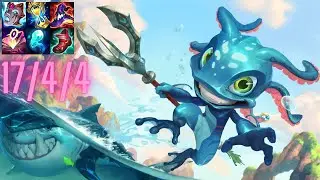 #1 fizz One trick in china playing on Korean server! Challenger 10.24 fizz guide