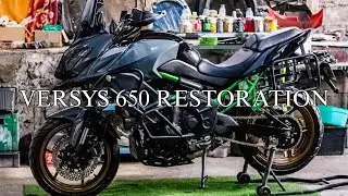 VERSYS 650 FULLY RESTORATION/REPAINT CHASIS/COVER/TANK/DETAILING 
