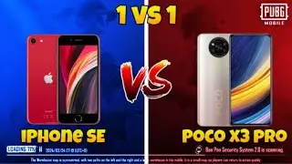 IPHONE SE 2020 vs POCO X3 PRO | PUBG Mobile 1v1 TDM Gameplay#pubgmobile #pubg#1v1