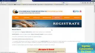 Como registrarse en ingreso cybernetico / plan de compensacion ingreso cybernetico