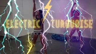 Electric Turquoise Dance Fitness Class