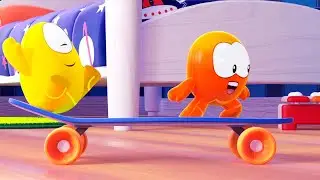 Cartoons - BooMons are playing with a Skateboard 🛹⚡ | Cuquin's adventurous friends