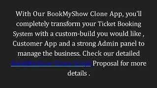 Best Book My Show Clone Script - DOD IT Solutions
