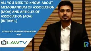 Company Incorporation - MOA & AOA (in Tamil)