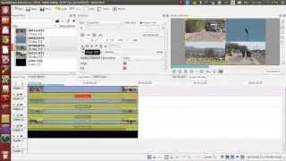 Quad split screens using kdenlive