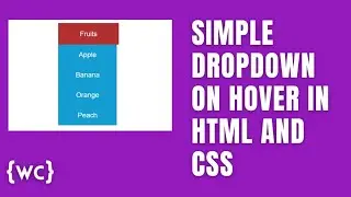 How to Create a Simple Dropdown in HTML and CSS | Dropdown on hover 