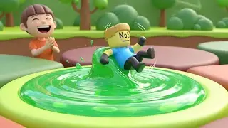 Roblox Silly Noob Missed the Jump Pad | Kids Songs & Nursery Rhymes