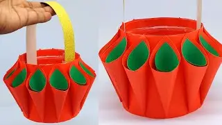 Easy DIY Paper Basket - Make This Stylish Basket for Home Decor & Storage!
