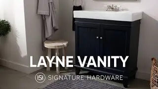 The Solution To Your Small Bathroom&rsquo;s Storage Woes &mdash; The Layne Vanity