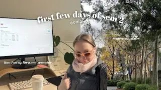 start of semester at uni melb | setting up for a new semester, notion set up, origin mattress review
