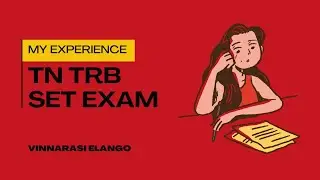 My TN TRB SET exam experience #tnset2024 #tnsetexam  #englishliterature
