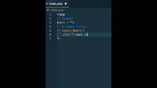What PHP's empty() Function! 🔍 #PHPDevelopers #WebDevelopment