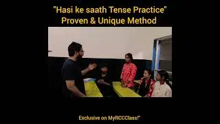 Haste haste English! 😄 #MyRCCClass #SpokenEnglish #TensePractice #FunnyLearning #ViralShorts#viral