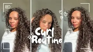 Curly hair routine 2025