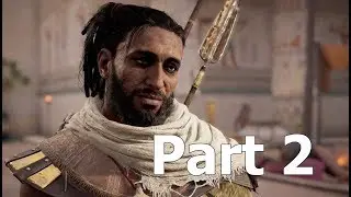 ASSASSIN'S CREED ORIGINS Walkthrough Gameplay Part 2 - Temple of Sekhmet in Yamu (PS4 Pro 60 fps)