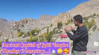 Dhankar Monastery, Spiti Valley 🏔️😍 #spitivalley #himachal #travel 