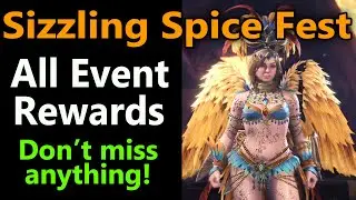 MHW: Фестиваль острых специй: все награды за событие! VIP-броня и оружие | Палико | Декор комнаты