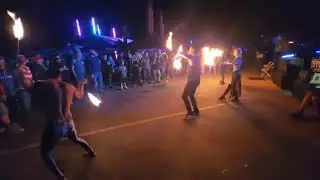 Fire Dancers at UTV Takeover 2022 in Sand Hollow, UT