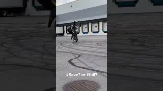 Close call doing coaster wheelie 😝 #closecall #wheelie #stuntriders #supermoto #ktm