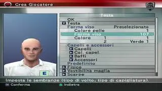 colore della pelle del viso 1 su pro evolution soccer 4