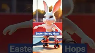 Bunny Hops: The Skateboarding Rabbit 🐰 | Fun Sing-along Song for Kids!
