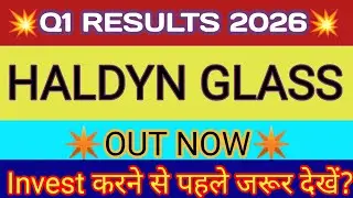 Haldyn Glass Q1 Results 🔴 Haldyn Glass Results 🔴Haldyn Glass Ltd Latest News🔴 Haldyn Glass Ltd Share