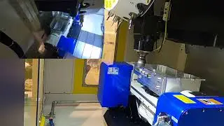 Demonstration of  RoboDrill D28 MIB  Plus Kitagawa RKT500