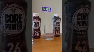 The best protein shake Core Power vs Muscle Milk! #proteindrink #proteinshake #highproteinshake