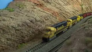 Z scale DCC layout Santa Fe railroad 23