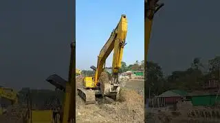 Land Cutting for Pond by JCB Veku #shorts #shortsfeed