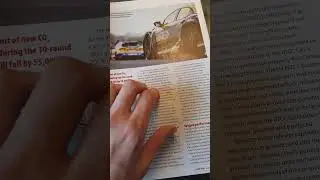 ASMR Motorsport Magazine whispered Flip-Through and Tapping.
