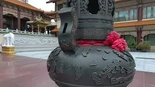4K Walk around Fo Guang Shan temple (Bangkok) No music
