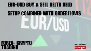 EURUSD Buy and Sell Delta Held with Orderflow Analysis