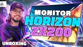 UNBOXING Monitor Gamer Mancer Horizon ZX200, 23.8 Pol, VA, FHD, 1ms, 200Hz