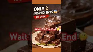 Only 2 Ingredients Chocolate Fudge 😱 | No Oven | 5 Min Recipe 🍫#shorts #shortsfeed #yt #chocolate