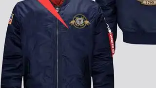 U.S COAST GUARD EMBROIDERED JACKET EST 1790 THIS WE'LL DEFEND SEMPER PARATUS