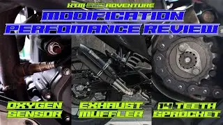 Modification Performance Review | KTM 390 Adventure | Oxygen Sensor | Exhaust Muffler | 14T Sprocket