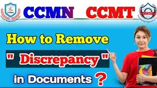 How to Remove Discrepancy in ccmn ccmt counselling process 2025
