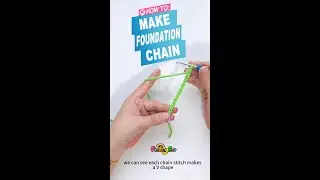 Foundation Chain #crochet #crochettutorial #amigurumi #diy