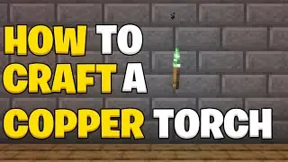 how to make a copper torch in Minecraft