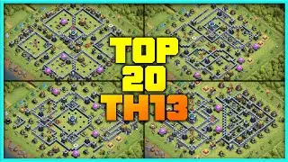 New Best Th13 base link War/Trophy Base (Top20) With Link in Clash of Clans - #th13baselink