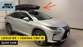 2016-2021 Lexus RX with Yakima CBX 16 Roof Cargo Box