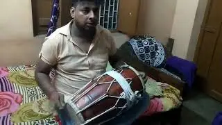 Most dengours Dholak player from Mumbai  Abhishek shukla  Paji Dholak made by chet ram gill's