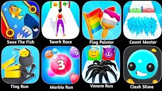 Save The Fish, Twerk Race 3D, Flag Painter, Count Master, Tiny Run, Marble Run 3D
