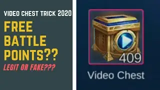 [TAGALOG] FREE BATTLE POINTS USING VIDEO CHEST IN MOBILE LEGENDS 2020? LEGIT OR FAKE?