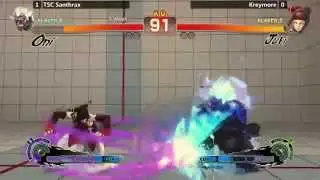USF4 @ Last Man Standing 3 - TSC Santhrax (Oni) vs Kreymore (Juri) [720p/60fps]