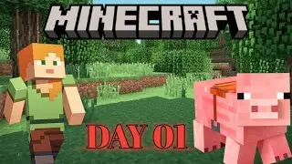 Minecraft Survival Day 01 | Pehla Din, Pehla Adventure 🐷🌲