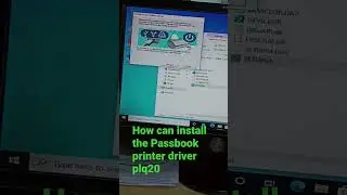 How can install plq-20 printer (passbook printer) driver