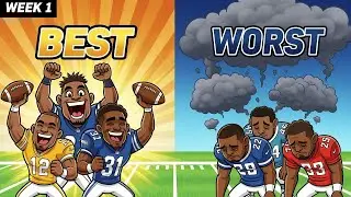 NFL 2025 WEEK 1 BEST and WORST Running Backs Revealed!