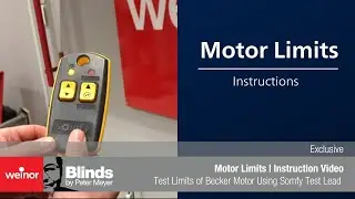Ограничения моторики | Видеоинструкция | Weinor
